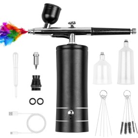 Tattoos Airbrush Kit Portable Hair Nail Paint Makeup Spray Gun Injector Facial Mist Sprayer Airbrush Kit with Compressor