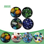 Artificial Stone Supplier - Colored Glass Color Stones Garden Sea