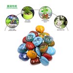 Landscape Glass Beads Manufacturer - Mix Color Pebble Stone Bulk
