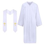 Priest's Robe Manufacturer - Clergyman Attire Cross Shawl Set
