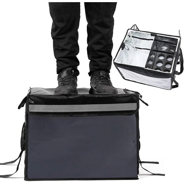 Food Delivery Bag Manufacturer - Insulated with Support Frame Plastic