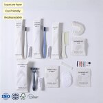 Hotel Amenity Kit Supplier - FSC Sugarcane Paper Biodegradable Dry Pack