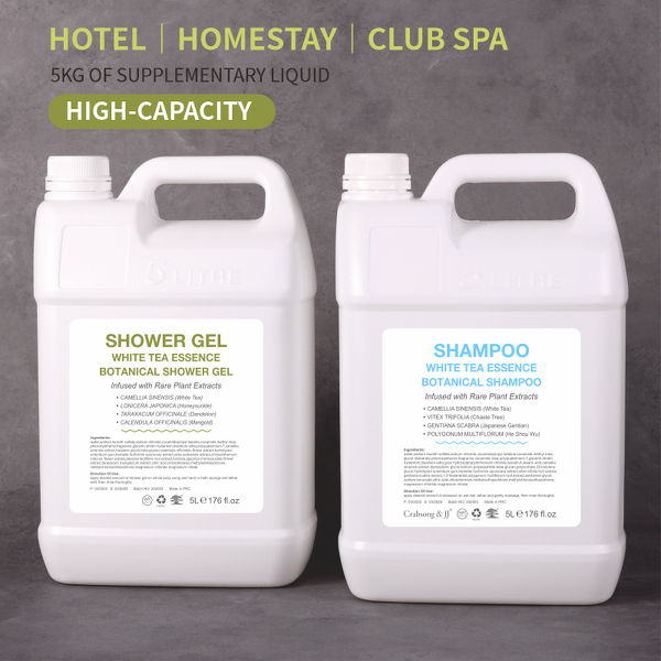 Shower Gel Supplier - Organic Nature 5KG 5L Hotel Bathing White Tea