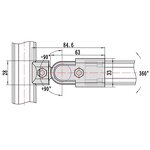 Aluminum Tube Joint Manufacturer - 28mm Lean Pipe 180 Degree Universal Double External