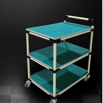 Lean Management Anti Static Turnover Cart Manufacturer - Multi Tier Wheel Trolley for Storage