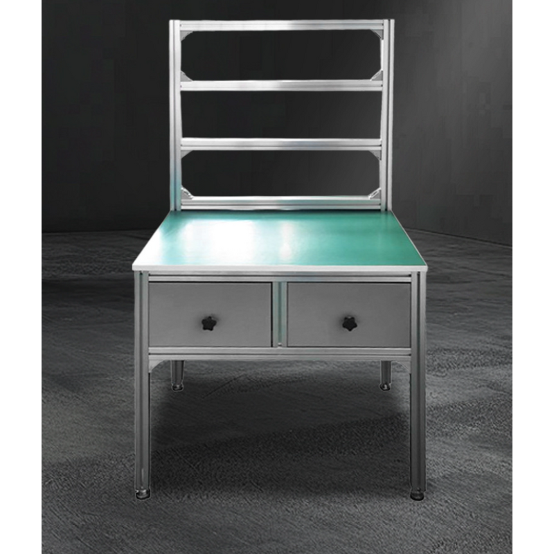 ESD Kaizen Tube Assembly Line Workbench Manufacturer - with Storage Shelf Factory Table