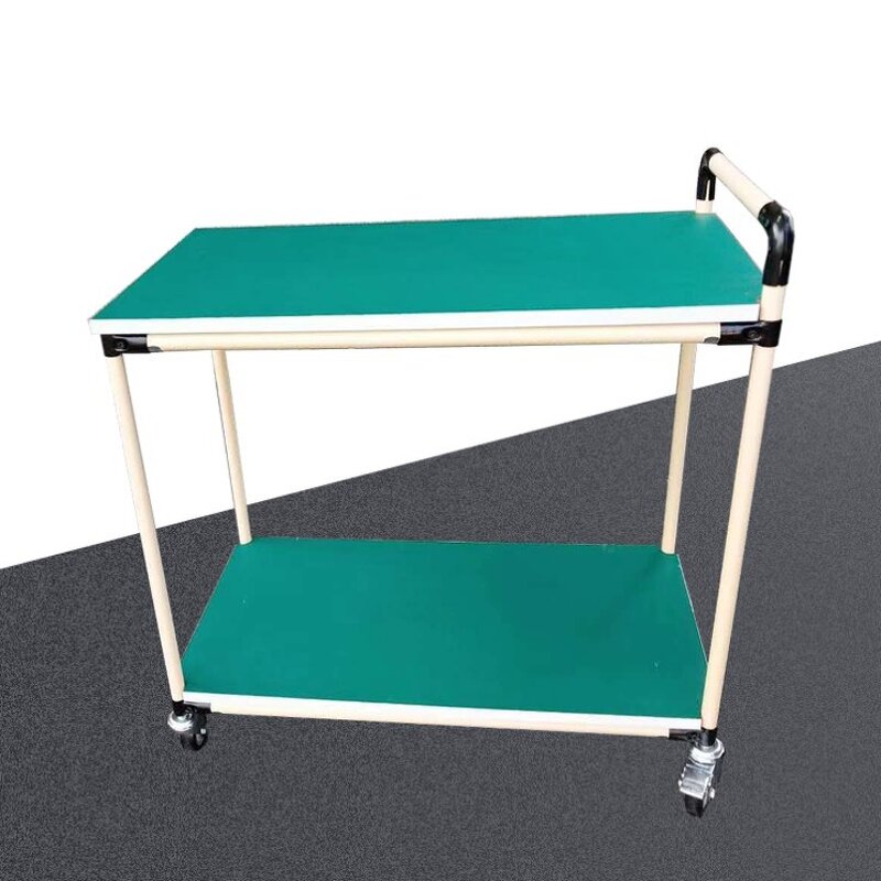 ESD Antistatic Turnover Cart Manufacturer - 2-Layer Workbench for Factory Sorting