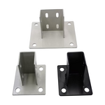 Industrial Aluminum Profile Footing Support Manufacturer - 100x100 Square Fixed