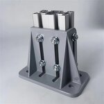Industrial Aluminum Profile Footing Support Manufacturer - 100x100 Square Fixed