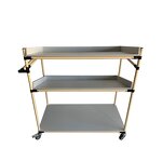 Lean Pipe Mobile Workstation Cart Supplier - Rolling Trolley for Electronics Workshop