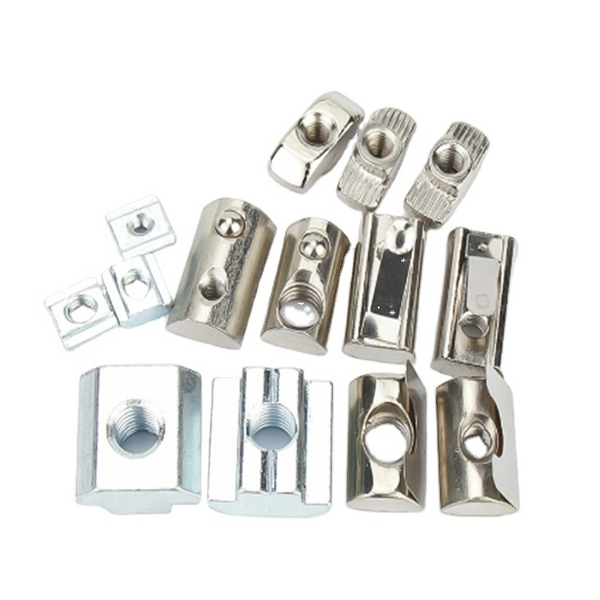 Spring T Nut Supplier - with Spring Leaf for Aluminum Profile Accessories