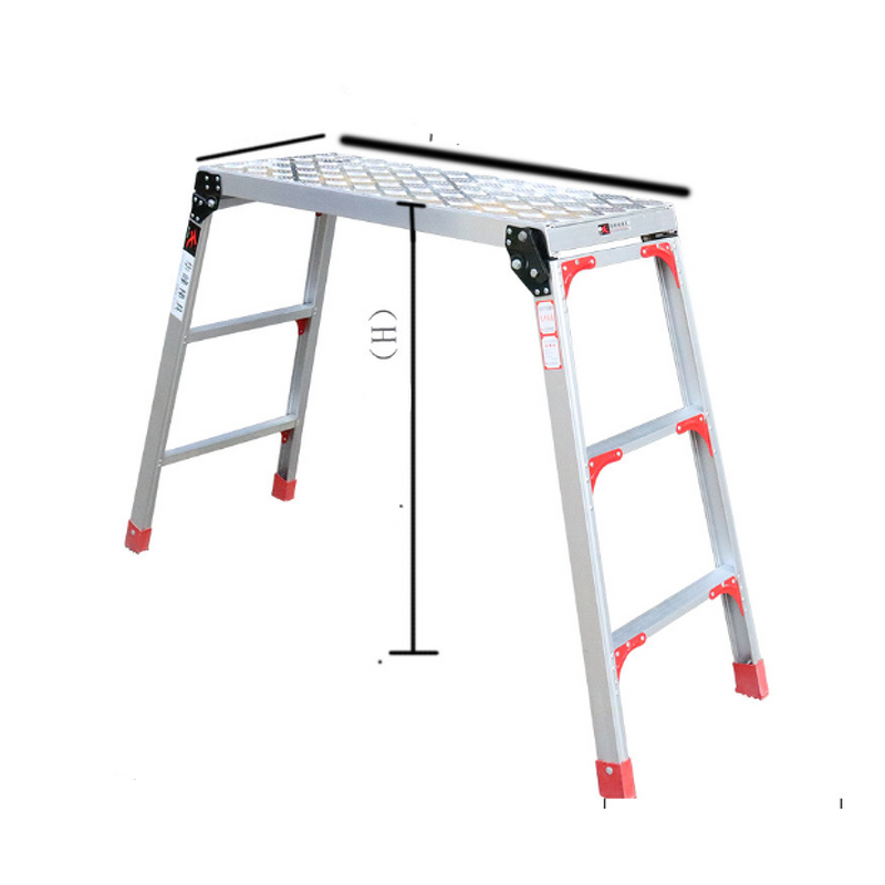 Aluminum Step Platform Ladder Manufacturer - Foldable Workbench Stool for Home Use