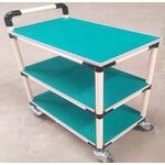 ESD Antistatic Turnover Cart Manufacturer - 2-Layer Workbench for Factory Sorting