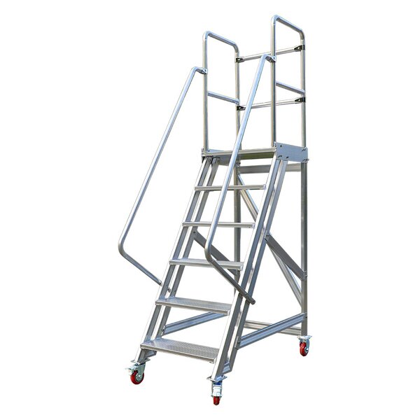 Aluminum Alloy Mobile Platform Step Ladder Supplier - 300KG Capacity for Stocking