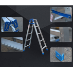 2-in-1 Aluminum Ladder Manufacturer - Straight A-Frame Convertible Free Switch