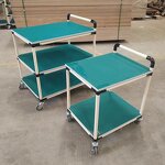 Anti Static Multi Tier Lean Tube Cart Supplier - with Wheels Workshop Tool Trolley