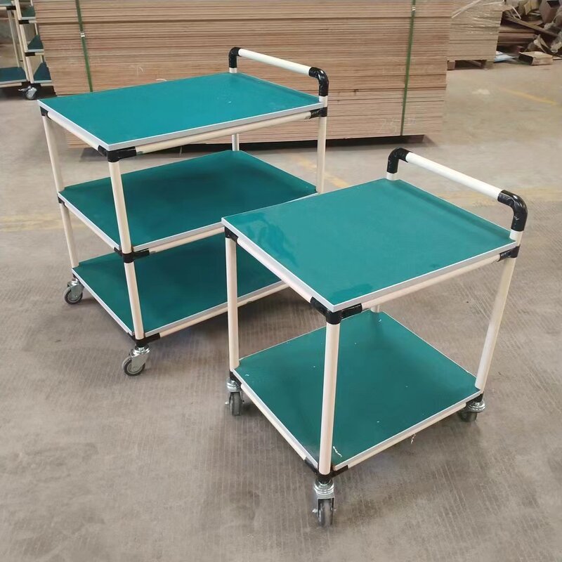 Anti Static Multi Tier Lean Tube Cart Supplier - with Wheels Workshop Tool Trolley