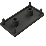 Aluminum Extrusion End Cover Supplier - Black Grey Color Options
