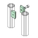 Lean Pipe Connector Supplier - 6005 T6 Aluminum Alloy Round Tube Parallel Joint