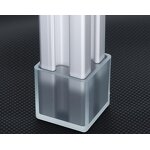 Aluminum Profile Floor Pad Supplier - Transparent Rubber Pad Scratch-resistant