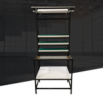 Lean Pipe Mobile Workstation Cart Supplier - Rolling Trolley for Electronics Workshop