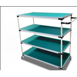 Lean Management Anti Static Turnover Cart Manufacturer - Multi Tier Wheel Trolley for Storage