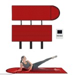 Portable Extended Red Light Therapy Mat With Pillow for Full Body Pain Relief - Ideal for Yoga Studios