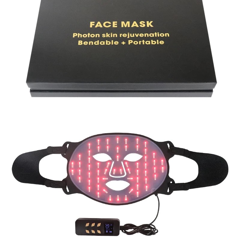 660nm Led Mask Pdt Led Photon Therapy Pore Shrinking FaceMask 4 Colors Light Anti-wrinkle Skin Beauty Instrument
