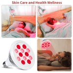 光子24W Led近红外照明灯泡疼痛缓解关节肌肉物理医疗远红色设备光治疗E27