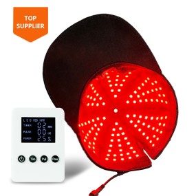 KR Handheld Red Light Therapy Hat Customizable Infrared with Red Pulse Mode for Brain Health for Home Use