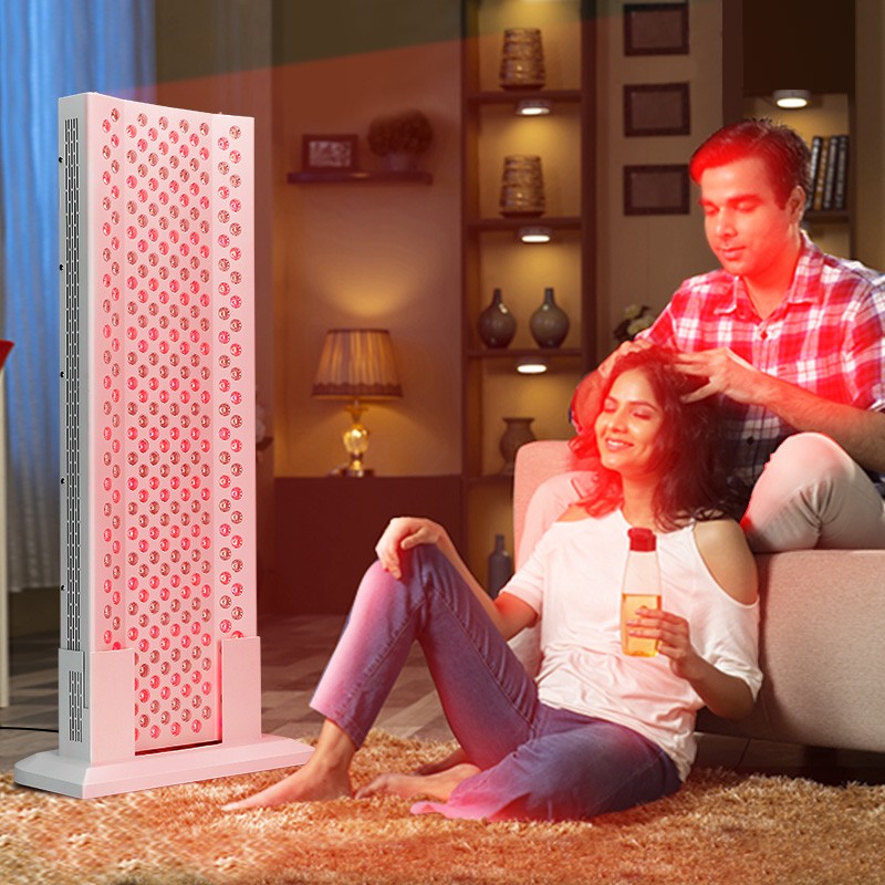 Kinreen1500W Led Near Infrared 630nm 660nm 810nm 830nm 850nm Red Light Therapy Panel for Full Body With Stand