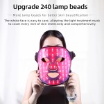 高品质4色660nm 850nm新到来的光子LED面部红光治疗美容设备硅胶面部LED面膜