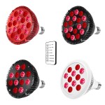 Kinreen 54W Red Light Near Infra Light Therapy Bulb Led Light Portable Device with Stand