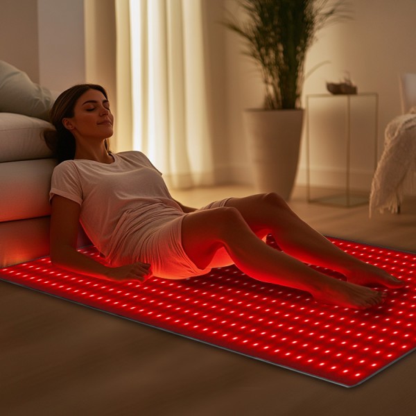 Customizable Single-Sided Desktop Physiotherapy Exercise Mat Red Near Infrared Pad for Body Pain Relief for Family Use