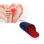 Portable LED Light Therapy Shoes 660nm Red Light Therapy Slippers 850nm Near Infrared Light Device with Built-in Battery