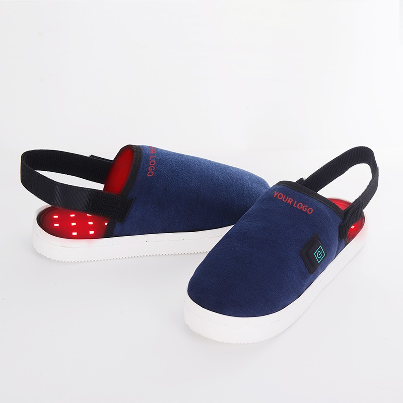 Kinreen Foot Pain Relief 660nm 890nm Adjustable Wrap Red Infrared Light Therapy Slippers