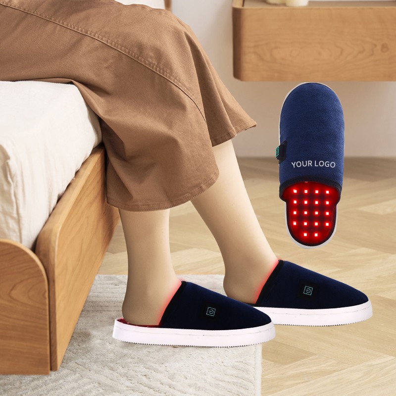 660nm 890nm Red Infrared Light Therapy Foot Pain Ankle Slipper Red Light Therapy Slipper Shoes