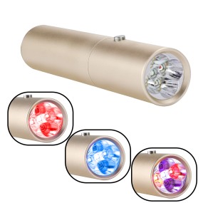 Hot Seller Handheld Customized Logo Blue/Red/Infrared Light Therapy Torch Portable LED Light Device