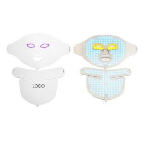 Customizable Logo Silicone Face Mask Yellow Blue Red Infrared for Beauty Salon Family Use 630nm Facial Skin Care Pain Relief