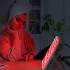 Newly Upgraded Home Physiotherapy Panel 300W Red Infrared Medical Grade Care Desktop Unit Featuring Improved Remote Control