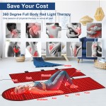 Full Body Customizable Logo Red 660nm 850nm Infrared Light Therapy Blanket Removable Sleeping Bag with Pain Relief for Home Use
