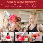 24W Red Near Infrared Light 660nm 850nm LED Light Therapy Lamp Red Light Therapy Device for Home Use