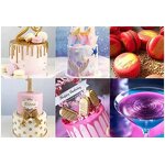 Plum Pink Mica Powder Manufacturer - Edible Oil Soluble Coloring Powder for Cake Baking