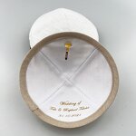 Kippah Manufacturer - Custom Embroidered Wedding Linen Kippah