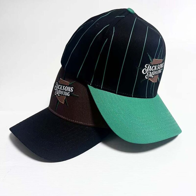 Baseball Cap Manufacturer - Custom 5-Panel Striped Snapback Cap