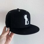 Baseball Cap Manufacturer - 6-Panel Flat Brim Embroidered Baseball Cap
