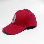 Baseball Cap Manufacturer - Custom 6-Panel Curved Brim Red Snapback