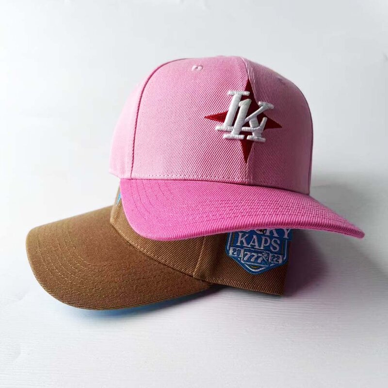 Baseball Cap Manufacturer - Custom 6-Panel Sporty Pink Snapback Hat