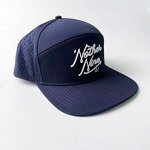 Trucker Hat Manufacturer - Custom Navy Blue Hand Embroidered Cap