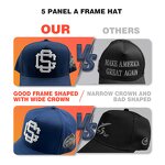 Baseball Cap Manufacturer - Wholesale Custom 5 Panel A Frame Hat